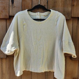 Madewell soft cotton knit top with buttons in back size 3XL